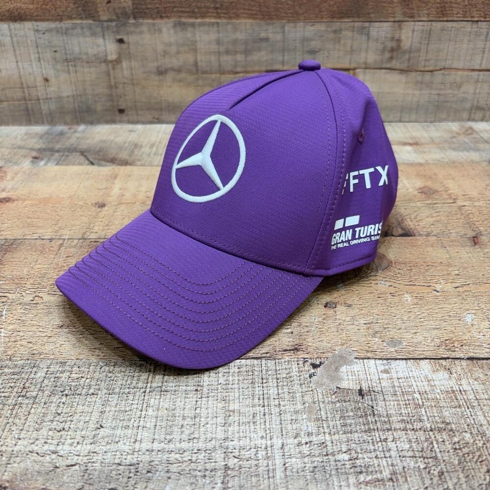 Mercedes AMG Petronas Hat Cap Strap Back Mens One Size Purple F1 Gran Turismo